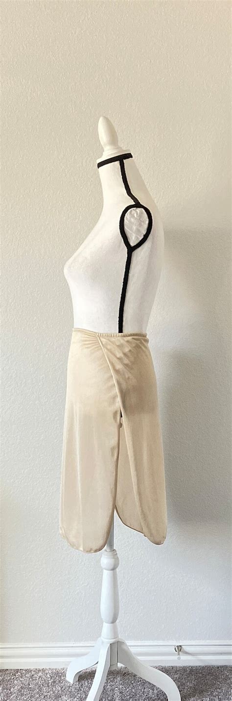 1970s Gold Half Slip Vintage Nude Skirt Slip Gem