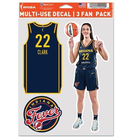 Caitlin Clark Indiana Fever Piece Multi Use Decals Fan