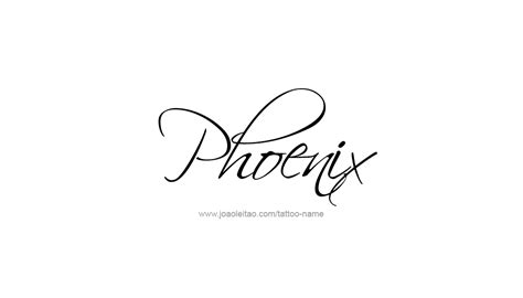 Phoenix Name Tattoo Designs | Name tattoo designs, Phoenix names ...