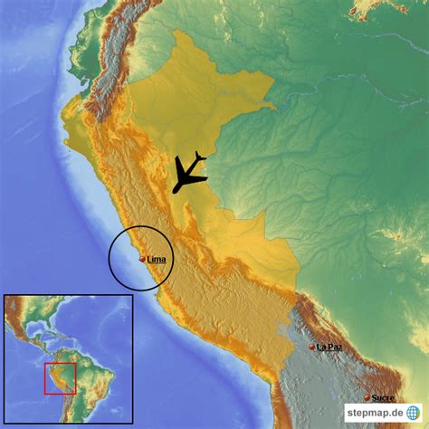 Stepmap Peru Lima Landkarte F R S Damerika