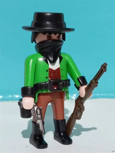 Playmobil Figura Pistolero Forajido Bandido Oeste Vaquero Cowboy