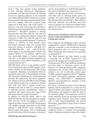 A Leading Role of Stem Cells in Breast Malignant Cells | PDF