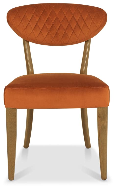 Ellipse Rustic Oak Upholstered Chair Dining Bentley Designs Uk Ltd