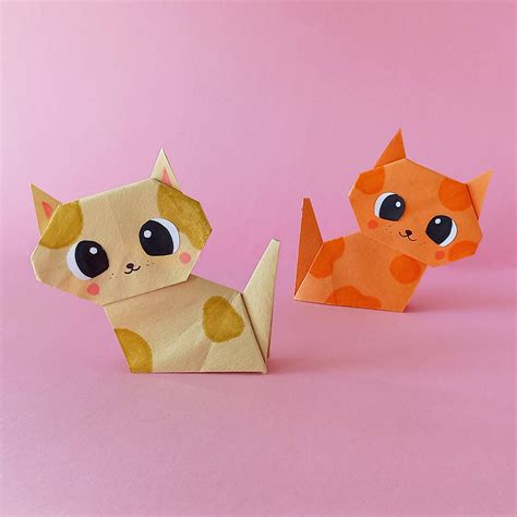 Origami Cat Tutorial * Moms and Crafters