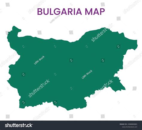 High Detailed Map Of Bulgaria Outline Map Of Royalty Free Stock