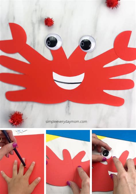 Easy Fun Handprint Crab Craft For Kids Artofit