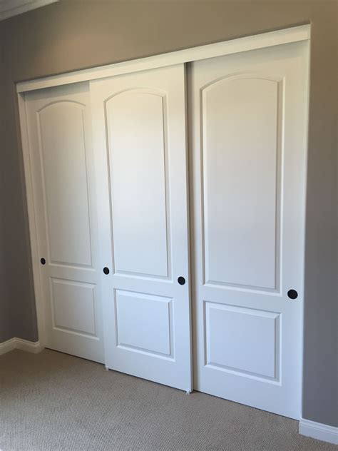 Three Way Sliding Closet Doors | Bedroom closet doors sliding, Bedroom