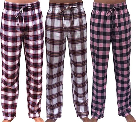 3 Pack Women Flannel Pajama Pant Pajama Women Bottoms 100 Cotton