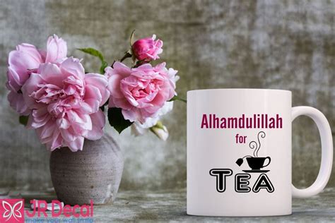 Alhamdulillah For Tea Printed Mug For Muslim Novelty Gift D16 Mugs