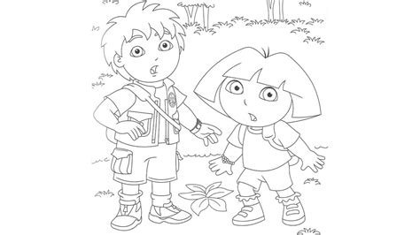 Dibujo De Go Diego Go Para Colorear Y Pintar 14713