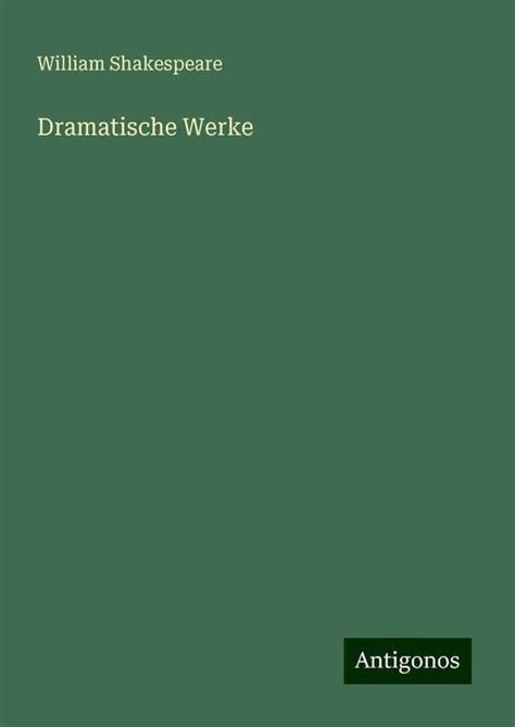 Dramatische Werke Von William Shakespeare Buch