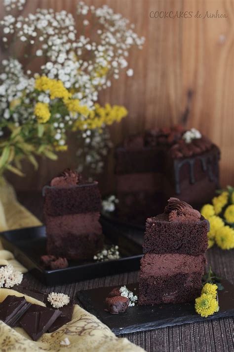 Tarta De Chocolate Y Cheesecake Cookcakes De Ainhoa Tartas Tarta