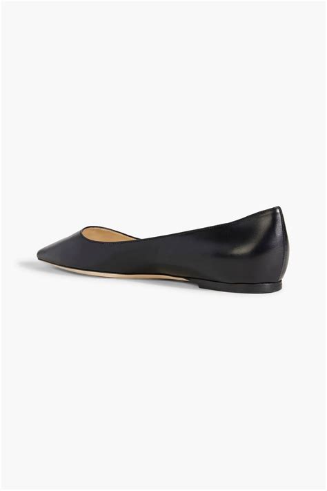 Jimmy Choo Romy Leather Point Toe Flats The Outnet