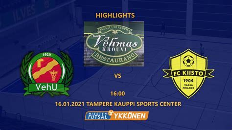 Highlights Vehu Fc Kiisto Futsal Ykk Nen Youtube