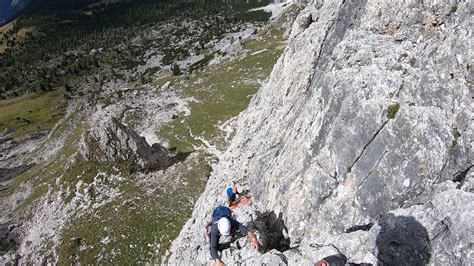 Croda Negra Punta Gallina Gianleo Weg Alpinklettern