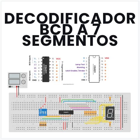 Decodificador Bcd A 7 Segmentos Con Cd4511