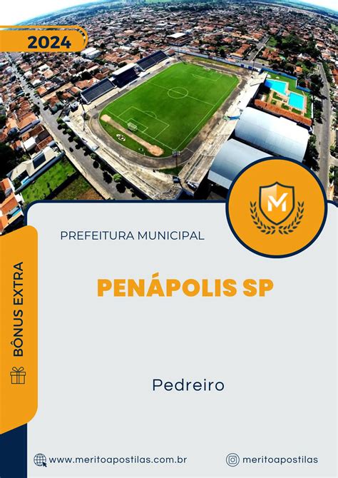 Apostila Pedreiro Prefeitura de Penápolis SP 2024 Mérito Apostilas