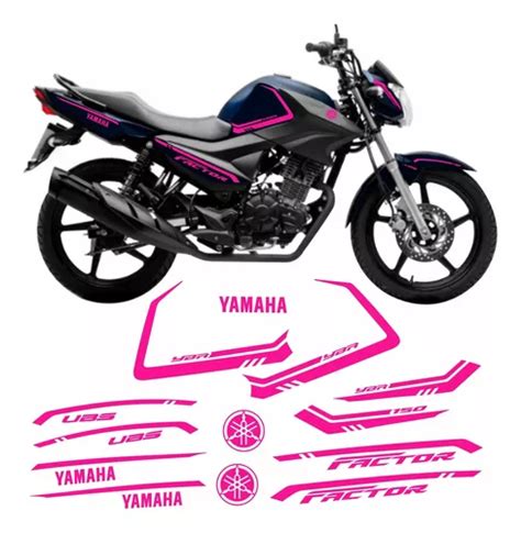 Adesivo Yamaha Factor Rosa Neon C D