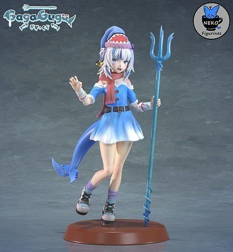 Gawr Gura Hololive Vtuber Anime Figurine Stl For D Printing D Model