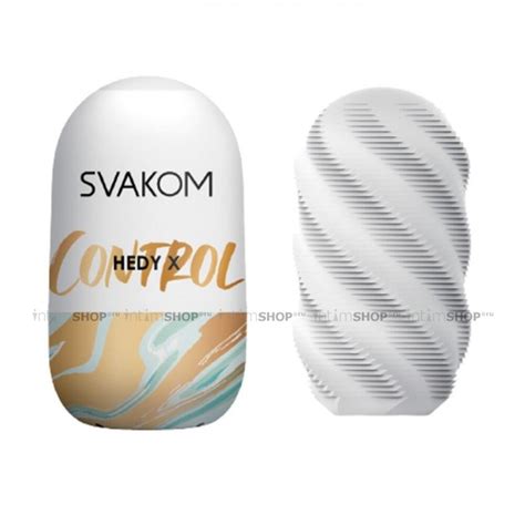 Двухсторонний мастурбатор Svakom Hedy X Control, бесцветный купить по ...
