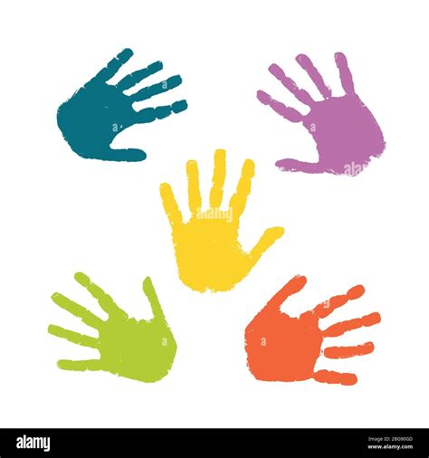 Handprint Child Hi Res Stock Photography And Images Alamy