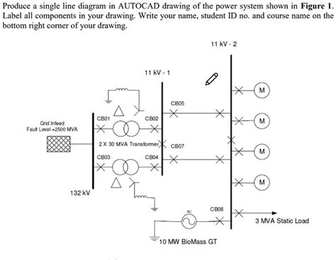 How To Draw A Single Line Diagram In Autocad Printable Online