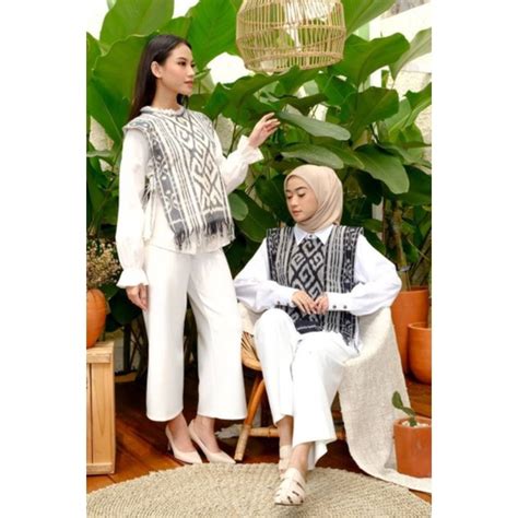 Jual VEST COUPLE BATIK TENUN ORIGINAL OUTER TENUN TORAJA SONGKET