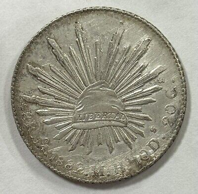 1882 Mexico MO MH Silver 8 Reales EBay