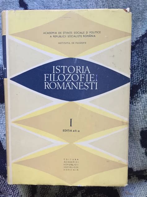 E D Istoria Filosofiei Romanesti Nicolae Gogoneata Ion Goian