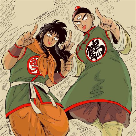 Yamcha And Tenshinhan Dragon Ball And More Drawn By Tanukichi