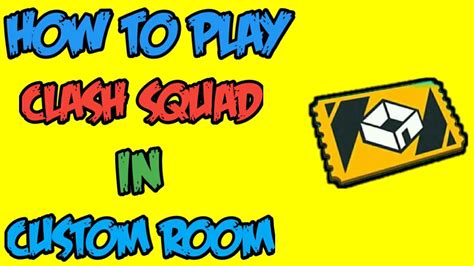 How To Play Clash Squad In Custom Room How To Make Clash Squad