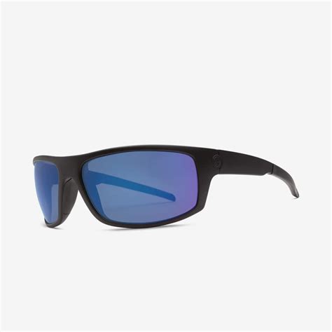 Electric Tech One Xl Sport Sunglasses Matte Black Frame Blue Polarized Pro Lens Shop