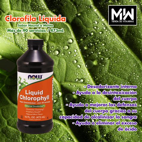 Clorofila Líquida Liquid Chlorophyll 473mL 90serv