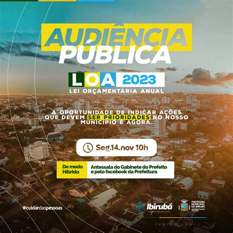 AudiÊncia PÚblica Loa 2023 Prefeitura Municipal De Ibirubá