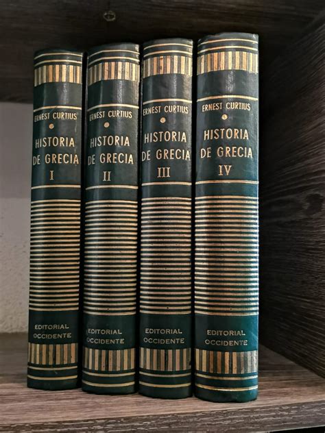 Librería Anticuaria Atenea Historia de Grecia 4 tomos CURTIUS