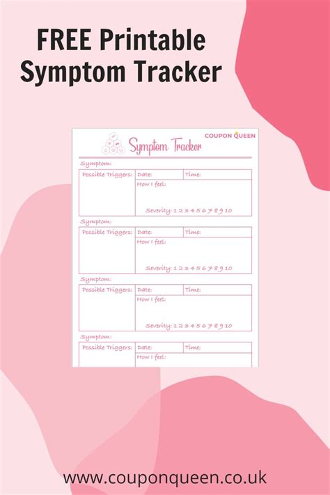 Free Printable Symptom Tracker Artofit