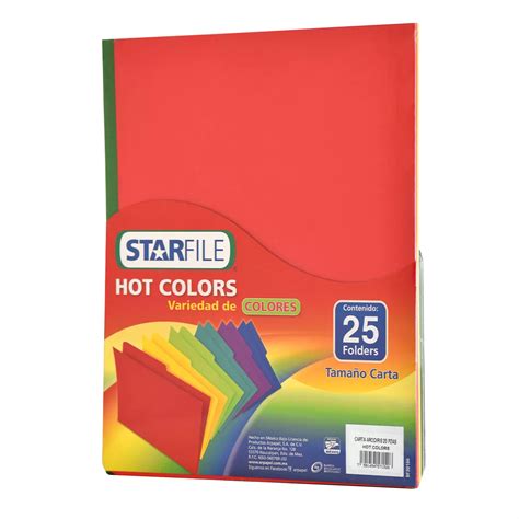 Folder Carta C Hot Colors Surtido Super Papelera