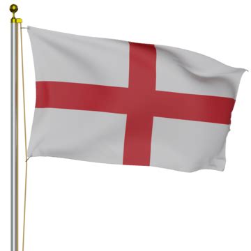 England Flag Waving With Post, England Flag Waving With Pole ...