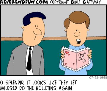 Funny Church Bulletin Cartoons