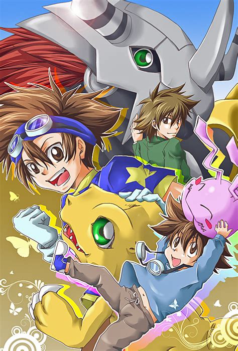 Yagami Taichi Agumon Wargreymon And Koromon Digimon And 2 More