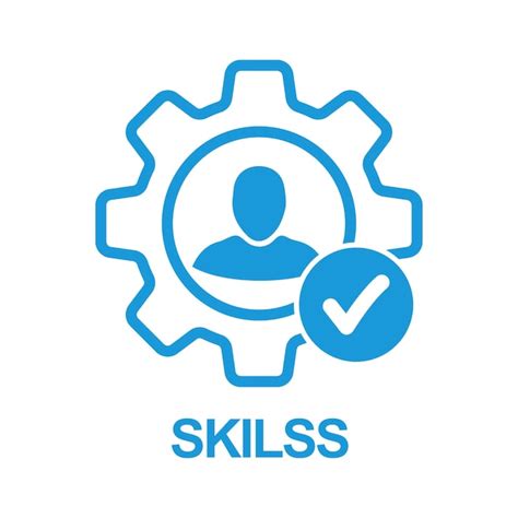 Premium Vector Skills Icon With Check Sign Skilled Employee Icon And