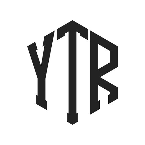 Design Do Logotipo YTR Letra Inicial YTR Monograma Logotipo Usando