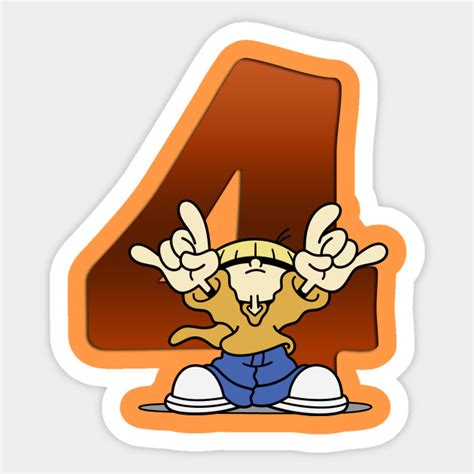 KND Number 4 - Knd - Sticker | TeePublic