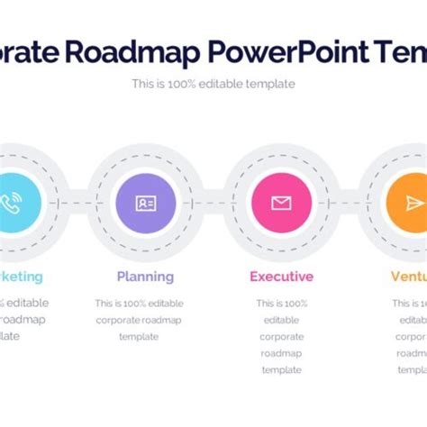 Curved Roadmap With Pole Powerpoint Template Slidevilla 660 Hot Sex