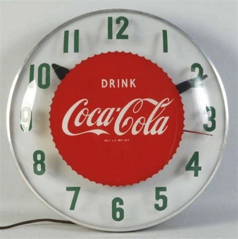 1950's Coca - Cola Dualite Lighted Clock Value & Price Guide