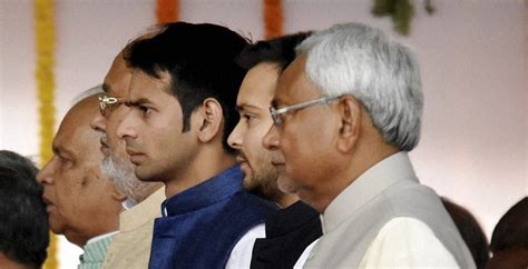 Nitish Takes Oath Lalus Son Tejaswi Yadav Named Deputy Cm