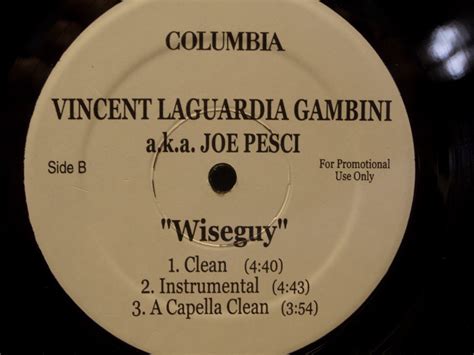 VINCENT LAGUARDIA GAMBINI a.k.a.JOE PESCI 'wiseguy' cbs / promo / nm ...