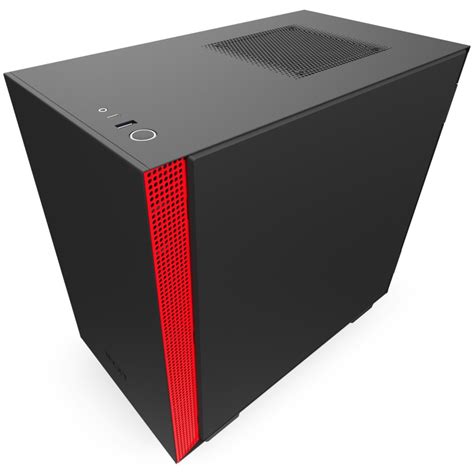 Carcasa Nxzt H Mini Itx Tower Fara Sursa Itx Black Red Emag Ro