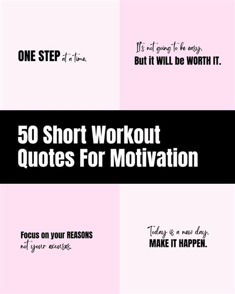 50 Short Workout Quotes For Motivation - The Clever Heart