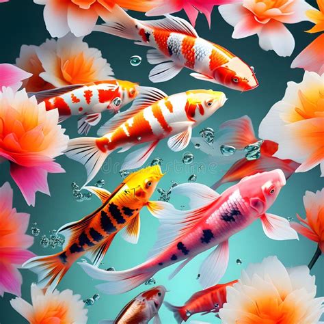 Many Kois Stock Illustration Illustration Of Fishes